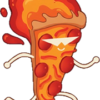Pizza on fire